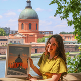 Toulouse par Julie Autha - Coffret peinture au numéro Primevère Lesson Créations