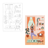 Yoga par Atelier Papoose - Coffret peinture au numéro Primevère Lesson Créations