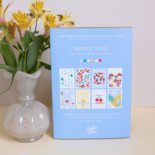 Dolce vita - Coffret peinture au numéro Salut Irène