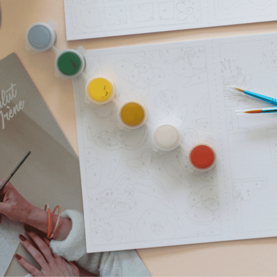 Dolce vita - Coffret peinture au numéro Salut Irène