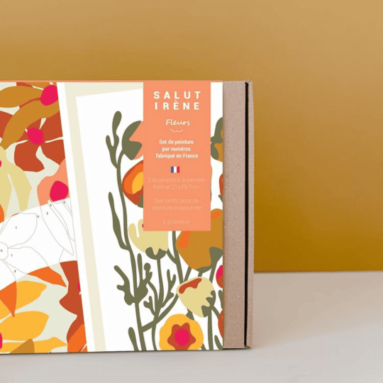 Fleurs - Coffret peinture au numéro Salut Irène