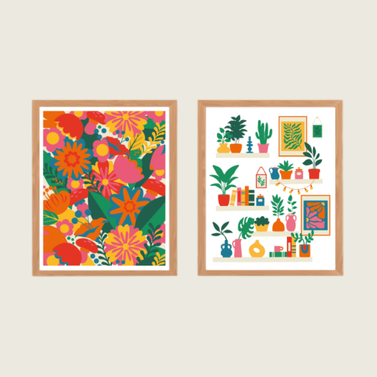 Jardins- Coffret peinture au numéro Salut Irène