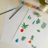 Jardins- Coffret peinture au numéro Salut Irène