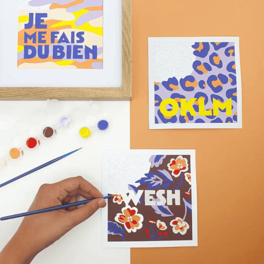 Messages - Coffret de peinture au numéro par Fukuri