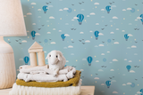 Montgolfières - Papier peint écologique enfant