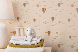 Montgolfières - Papier peint écologique enfant