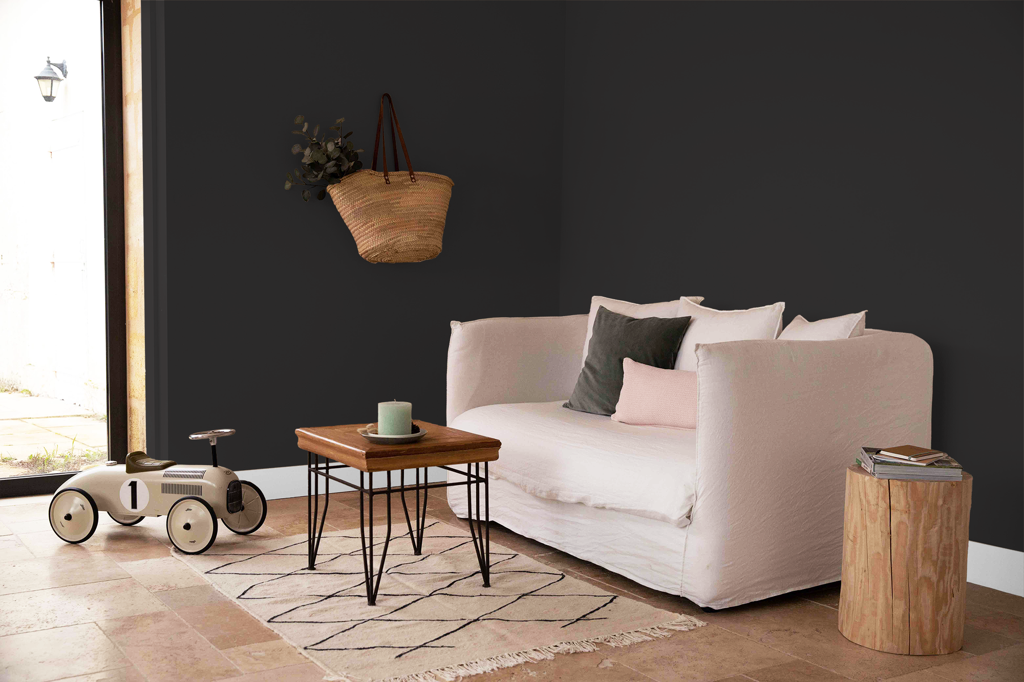 Noir - Peinture biosourcée murs et plafond