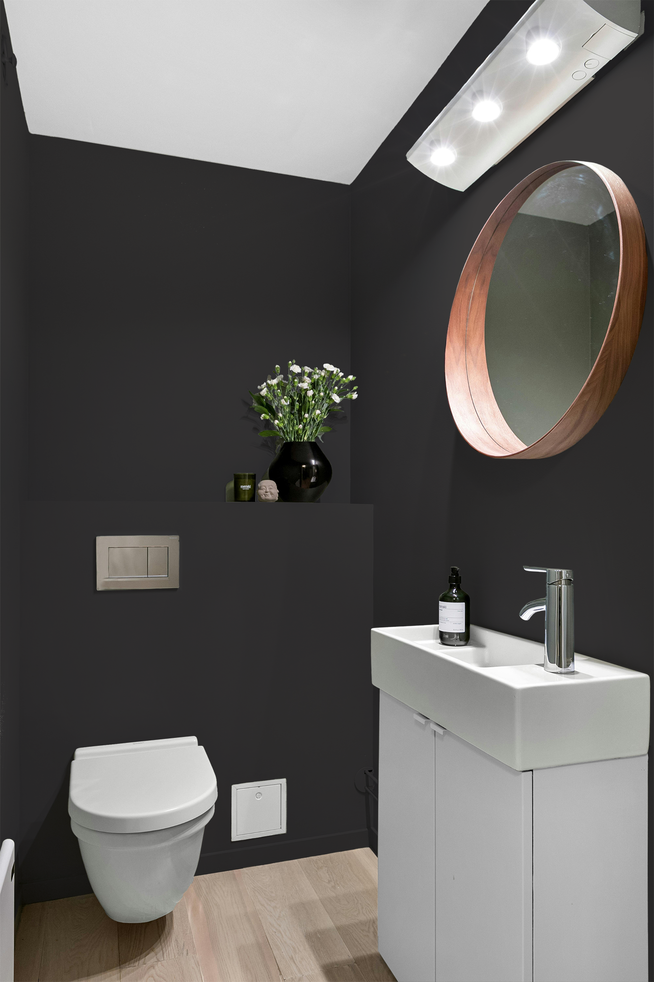 Noir - Peinture biosourcée murs et plafond