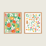 Petites fleurs sauvages - Coffret peinture au numéro Salut Irène