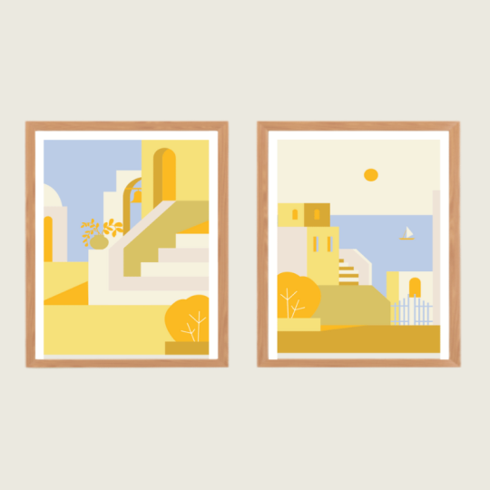 Petites ruelles - Coffret peinture au numéro Salut Irène