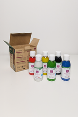 Coffret de 6 peintures aux doigts pour enfants - Primevère Lesson Kids