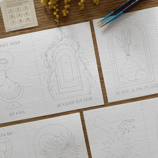 Self love - Coffret peinture au numéro Salut Irène